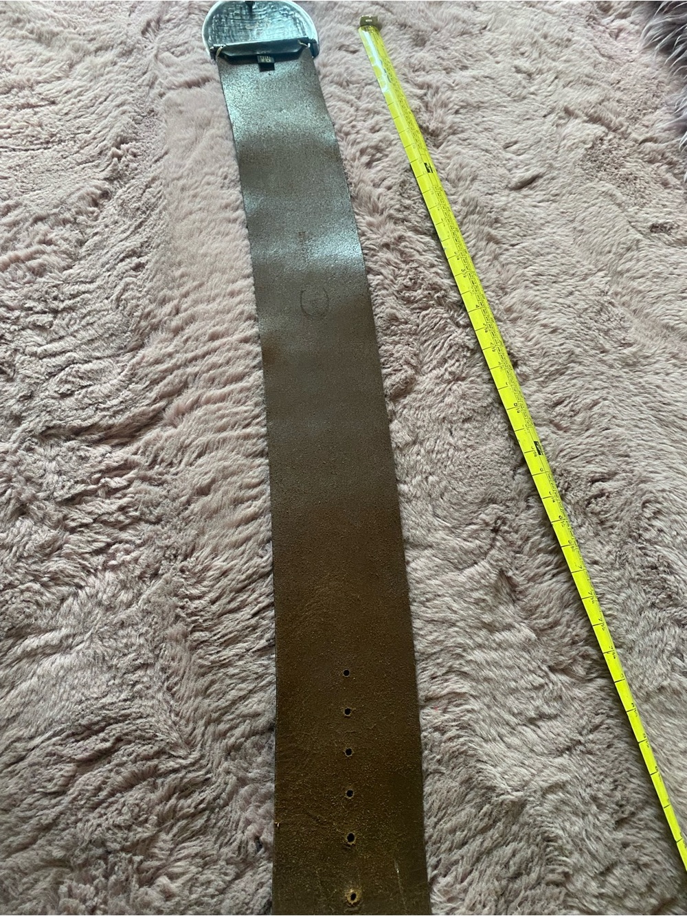 Designer leather belt - Picture 2 of 7